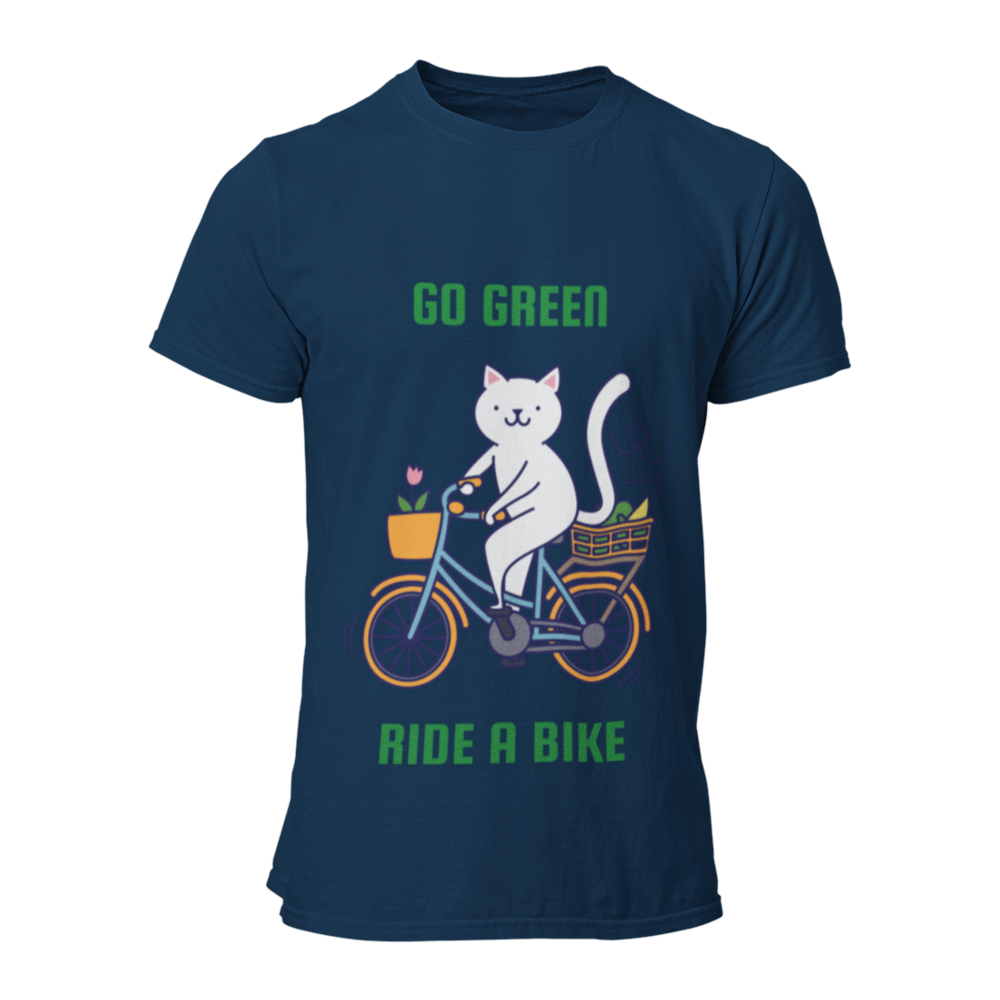 azul Go green ride a bike 3shirt