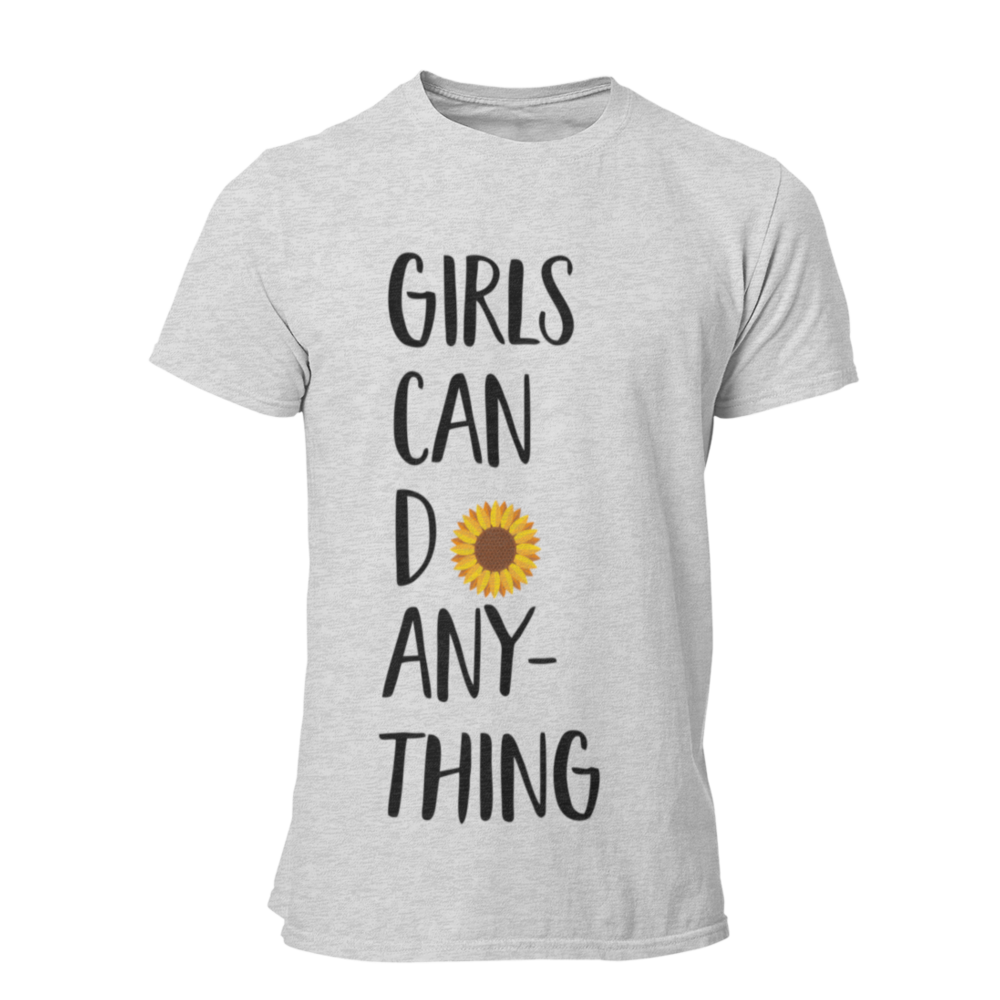cinza Girls can do anything 3shirt