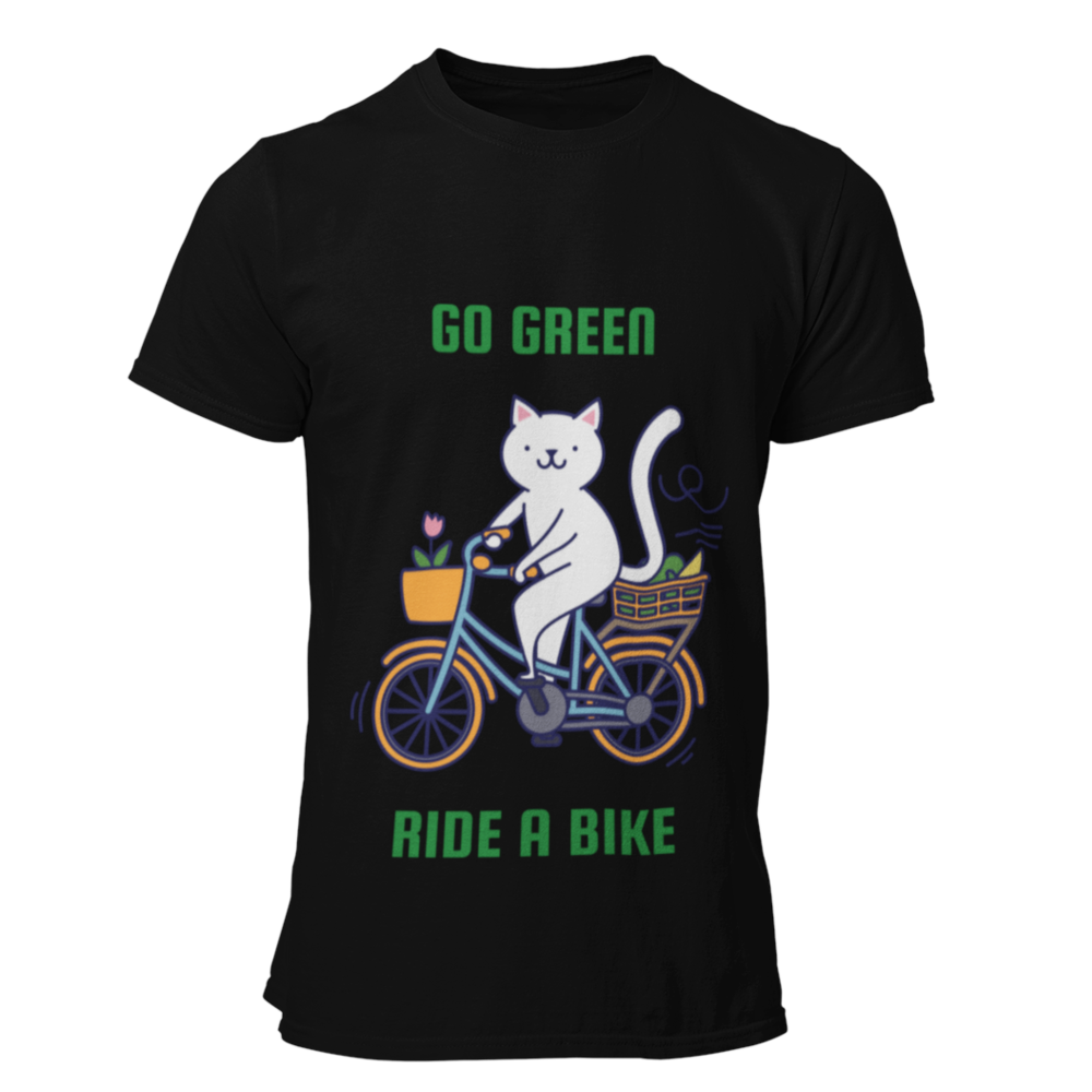preta Go green ride a bike 3shirt