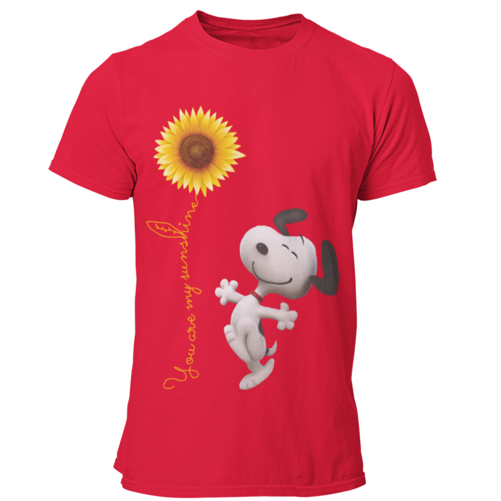 vermelha You Are My Sunshine - Snoppy 3shirt