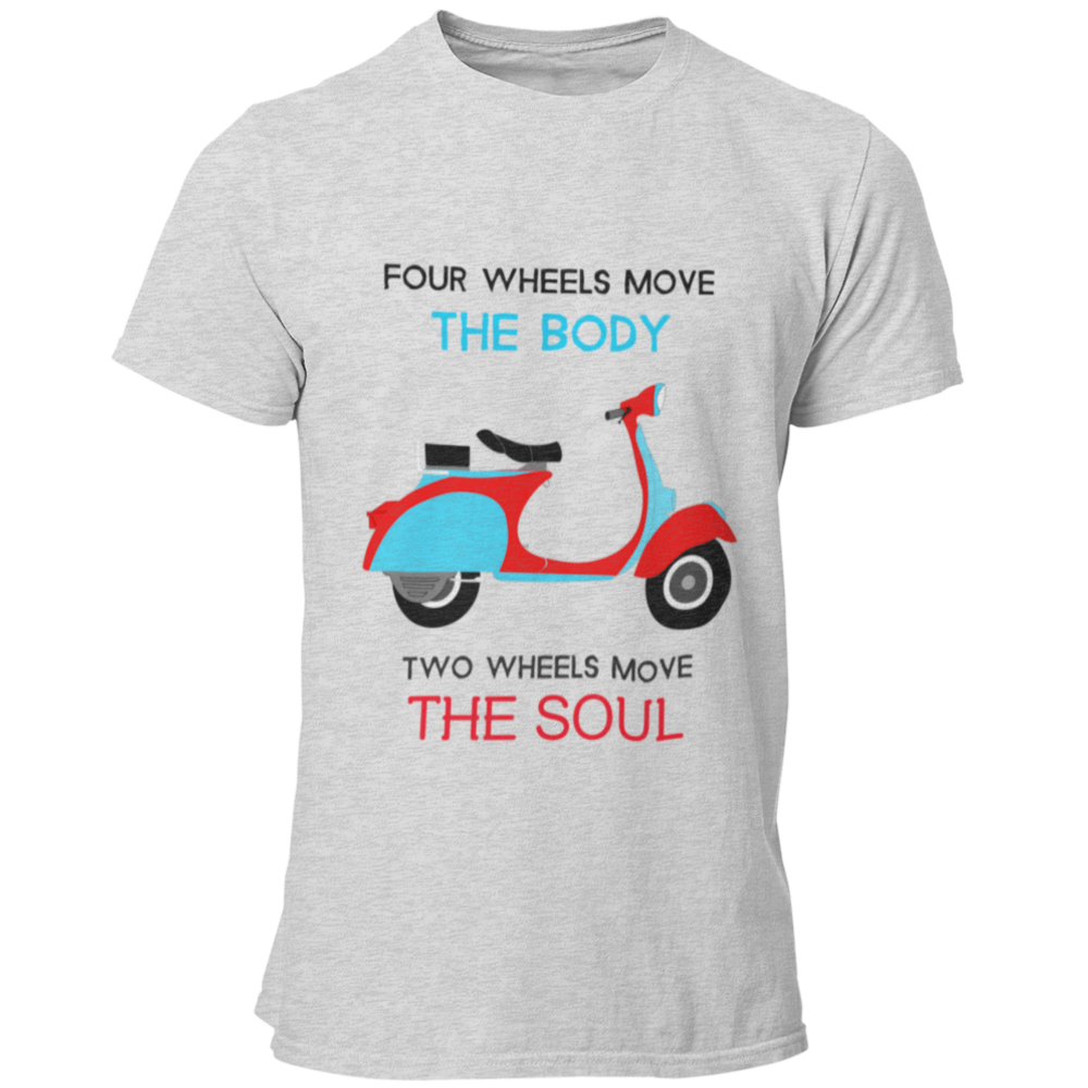 cinza Four Whells Move The Body - Two Whells Move The Soul 3shirt