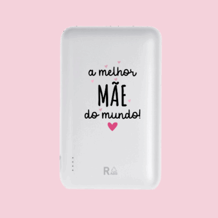 Powerbank Para Mãe "A Melhor Mãe do Mundo"