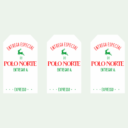 Autocolantes Personalizados de Natal "Entrega Especial"