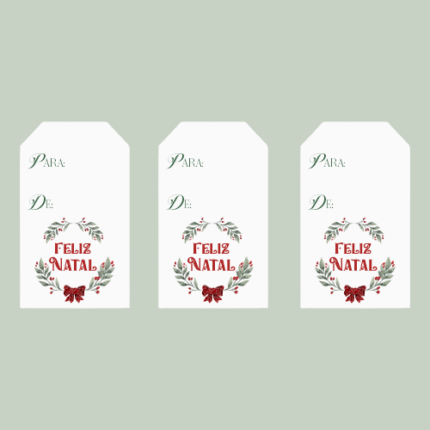 Autocolantes Personalizados de Natal "Feliz Natal"