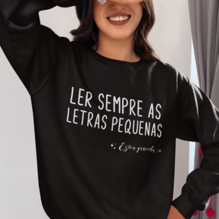 Sweat sem Capuz "Estou grávida"